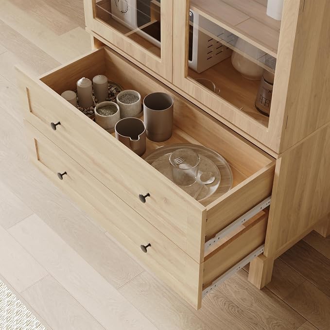 71" Tall Arched Kitchen Pantry, Kitchens Pantry Storage Cabinet - Image 9