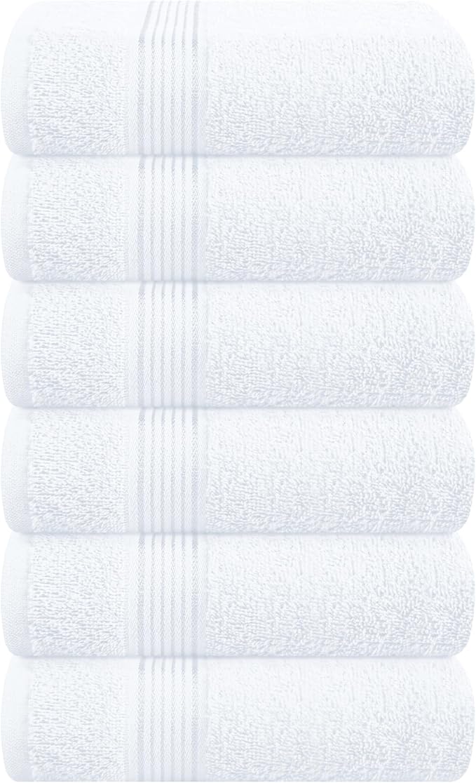 Belizzi Home Ultra Soft Cotton 6 -Piece Hand Towel Set 16x24, Spa by Unknown