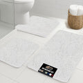GORILLA GRIP Bathroom Rug Sets 3 Piece, Bath Mat Set and Oval Toilet Base by GorillaGrip