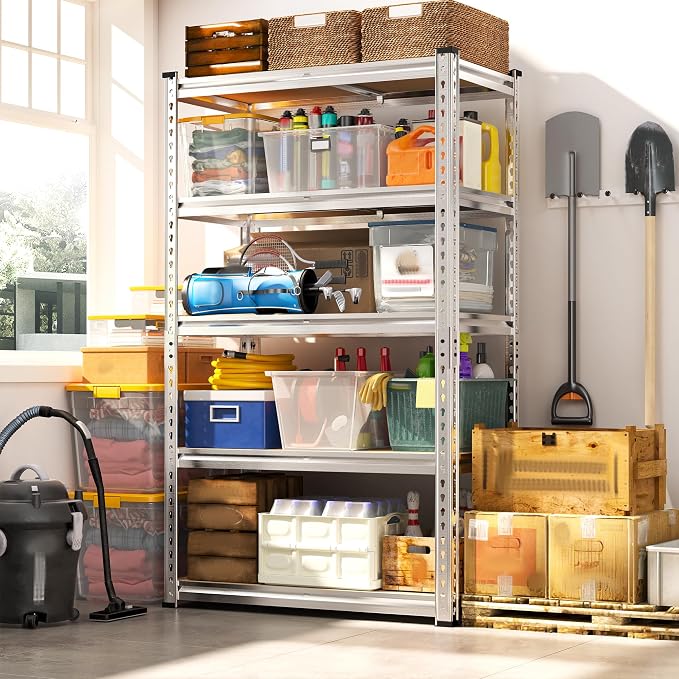 REIBII Storage Shelves 2020LBS Garage Shelving Heavy Duty Metal Shelving - Image 2