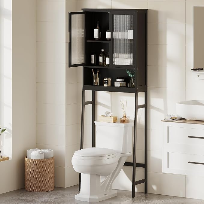 BAMBANG Over The Toilet Storage Cabinet, Bamboo Bathroom Over Toilet Storage - Image 8