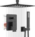 ESNBIA Shower System Black, All Metal Ceiling Shower Faucet Set by esnbia