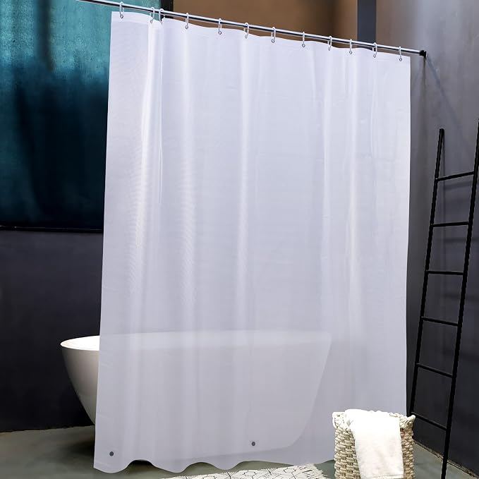NTBAY EVA Semi-Transparent Clear Shower Curtain by NTBAY