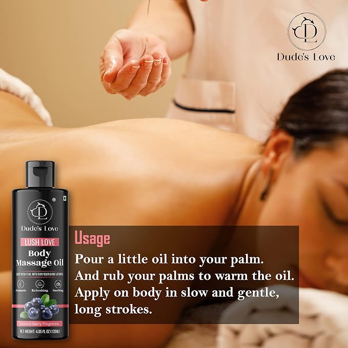 Organic - Berry Full Body Massage Oil - Revitalising, Detoxifying | No Stain & - Image 6