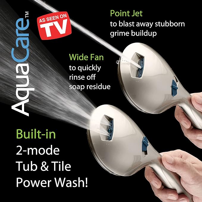Hotel Spa AquaCare As-Seen-On-TV High Pressure Handheld & Rain 50-mode 3-way - Image 4