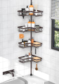 KEGII 4-Tier Corner Shower Caddy Tension Pole by KEGII