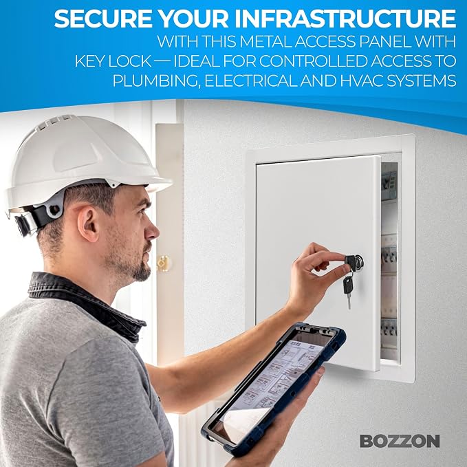 BOZZON Access Panel for Drywall 18 x 18 inch – Metal Door - Image 4