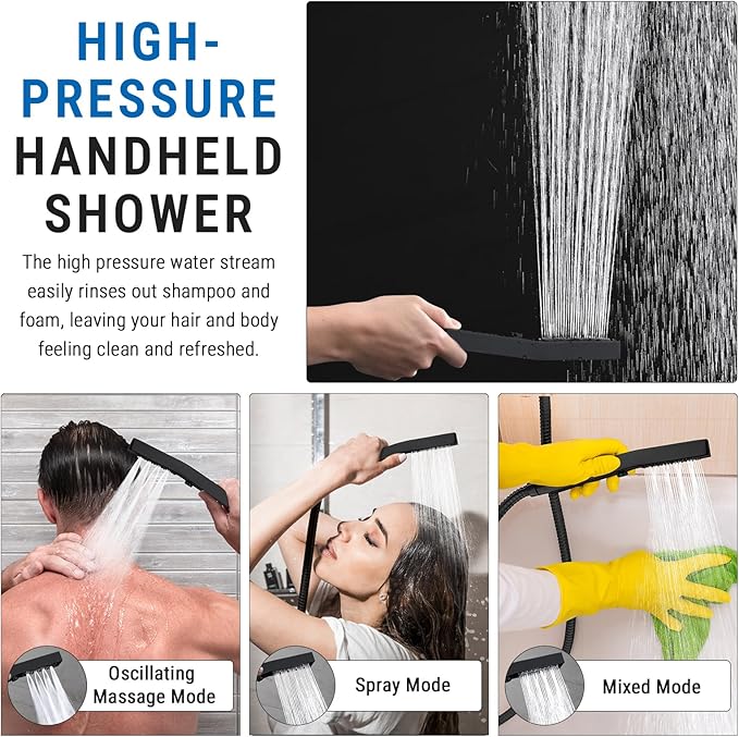 G-Promise All Metal 10 Inch Shower Head - Image 4
