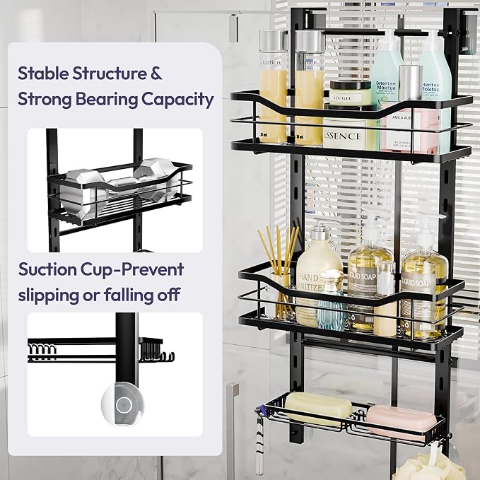 SWTYMIKI Over the Door Shower Caddy - Image 5