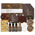 Sandalwood Beard Grooming Set For Men, Spa & Self-Care Gift, Bath and Body Gift by RAROSAACCA