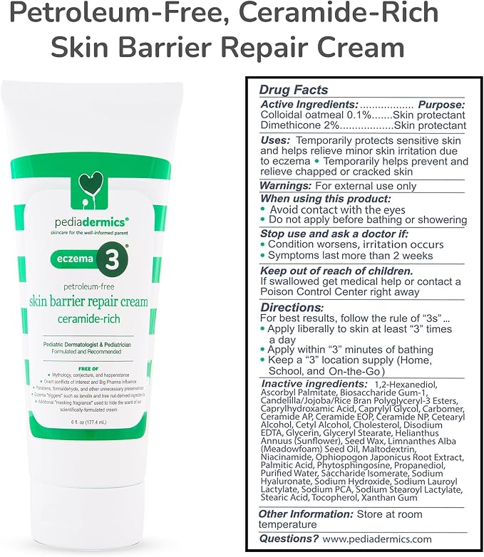 Eczema 3 Ceramide-Rich Skin Barrier Repair Eczema Cream - Image 5