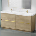72 Inch Bathroom Vanity with Sink, Double Sink Bathroom Vanity, Freestanding by VUMALL