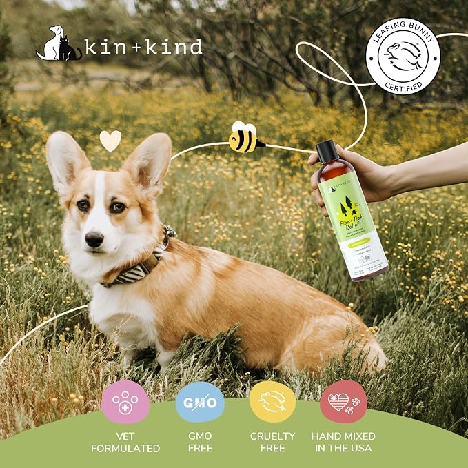 kin+kind Flea and Tick Shampoo for Dogs & Cats Vet Formulated - Image 9