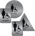ALPHA DOG ADA SIGNS Bathroom Bundle: Men's Women's Restroom Signs, ADA by AlphaDog