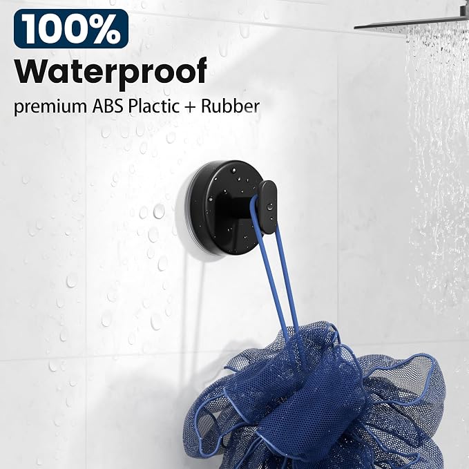 pickpiff Suction Cup Hooks for Shower: 15 LB Strong Wall Hanger for Bathroom - Image 7