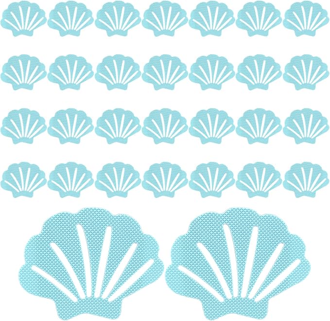 Bathtub Stickers Non Slip, Shell Shaped Tubs Safety Shower Treads, Adhesive - Image 8