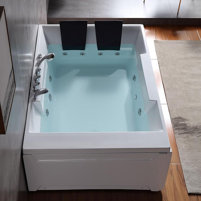 Empava 1125W Whirlpool Tub, Hydro Massage & Chromatherapy, ETL Certified - Image 8