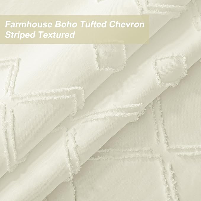 No Hooks Shower Curtain with Snap-in Liner, Water Repellent Hotel Quality - Image 3