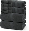 REDKISS Luxury 100% Cotton 8 Piece Bath Towel Sets, 2 Bath Sheets, 2 Hand by REDKISSOnline