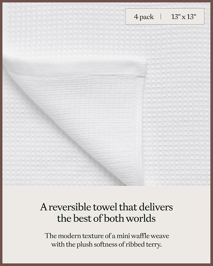 Cozy Earth Waffle Washcloths - Image 3