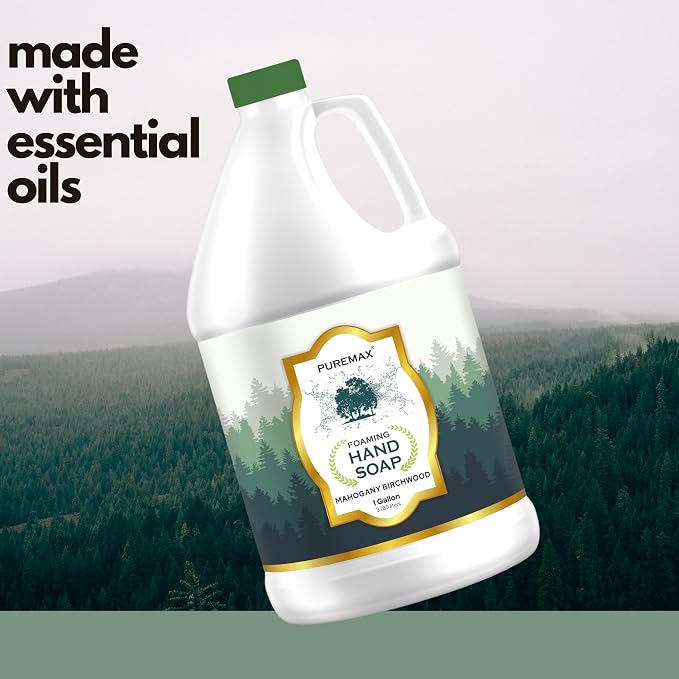 Foaming Hand Soap Refills | Mahogany Birchwood | Gentle, Moisturizing | - Image 4