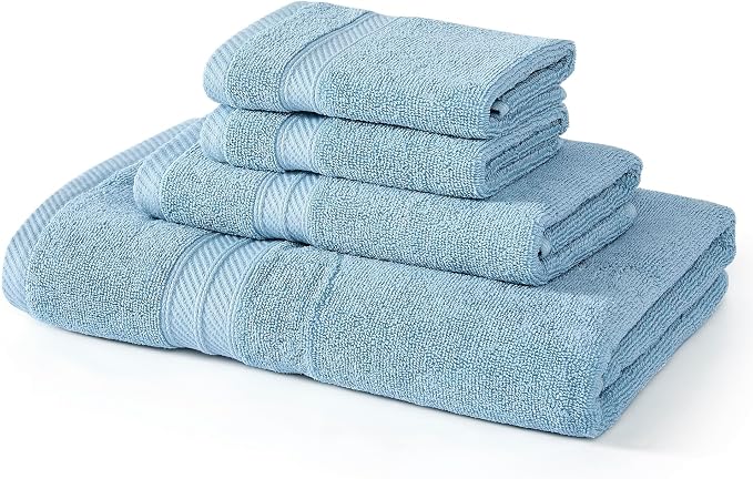 Modern Threads Trefoil Filigree 6-Piece 100% Cotton Towel Set – Reversible Yarn - Image 7
