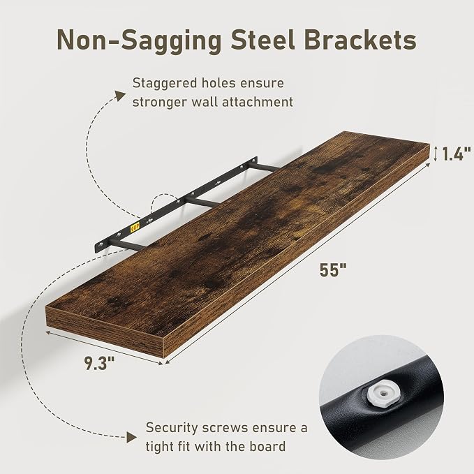 Fun Memories 55 Inch Floating Shelves - Image 3