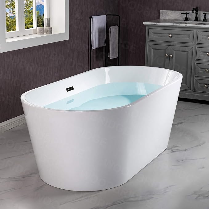 WOODBRIDGE BTA1514-MB-Drain &O+ Pillow Bathtub - Image 14