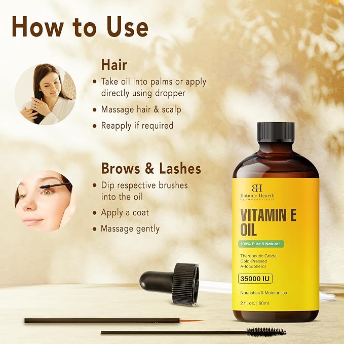 Botanic Hearth Vitamin E Oil | 100% Pure and Natural Oil - Image 5