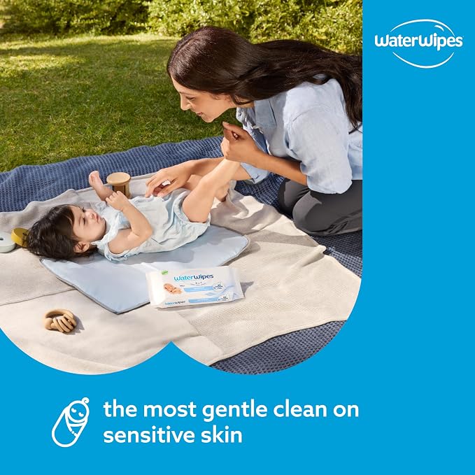 WaterWipes Sensitive+ Newborn & Baby Wipes, 3-In-1 Cleans, 99.9% Water - Image 4