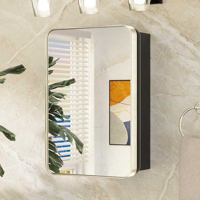 Keonjinn Brushed Nickel Medicine Cabinet by Keonjinn