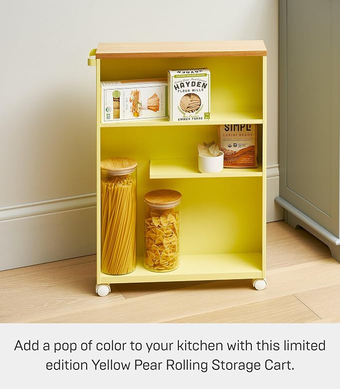 YAMAZAKI Home Slim Rolling Storage Cart – Narrow Bathroom Storage Cabinet - Image 3