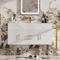 homary 39.4" Modern Floating Bathroom Vanity by Homary