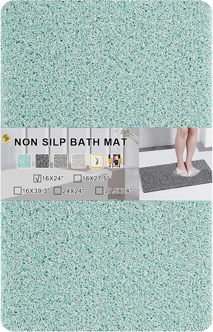 Nonslip Bathtub Mat, Anti Slip Bath Mat 0.6" Extra Thick, Quick Dry Bath Tub by Rzoysia