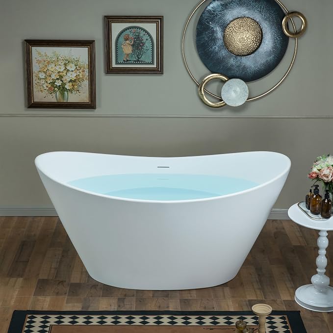WOODBRIDGE 59 in. x 29.13 in. Stone Resin Luxury Contemporary Solid Surface - Image 2
