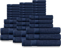 Delara Organic Cotton Luxuriously Plush Bath Towel 33 Piece Set|GOTS & Oeko-TEX by Delara