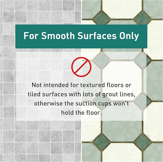 Large White Square Shower Mat Non Slip 27 x 27 Inch, Soft Bath Mat Bathtub Mat - Image 8
