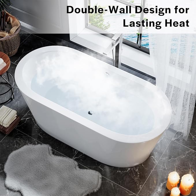 Empava Bathtub, Acrylic Free Standing Tub - Image 4