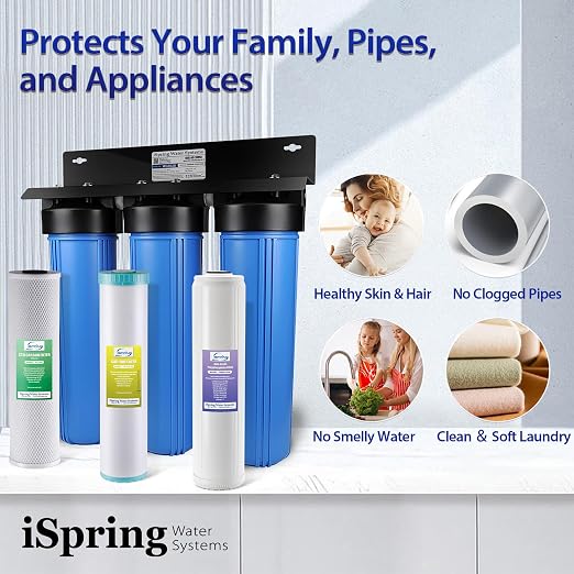 iSpring Whole House Water Filter System, Chloramine, 3-Stage Whole House Water - Image 5