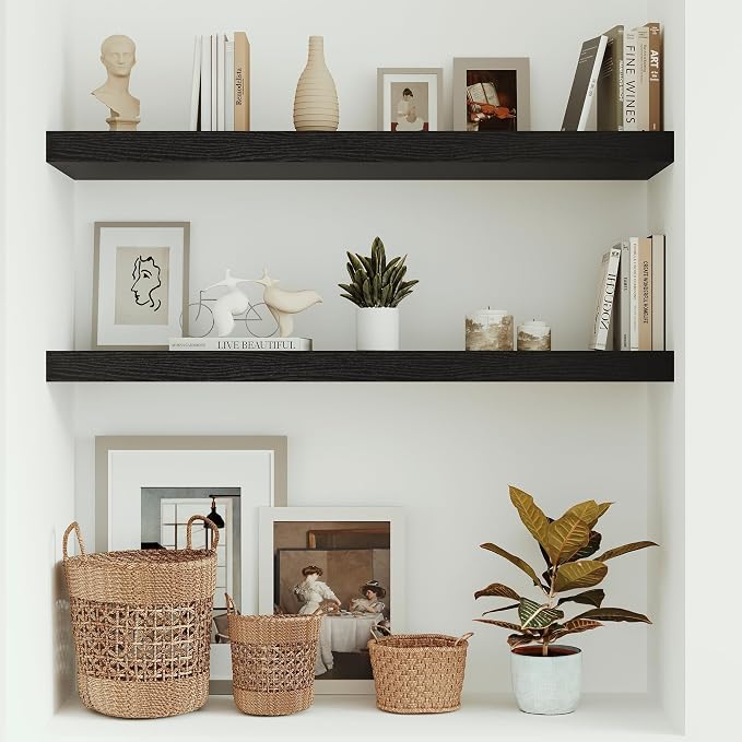 Vivelove Black Floating Shelves - Image 5