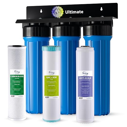 iSpring Whole House Water Filter System, Chloramine, 3-Stage Whole House Water by iSpring