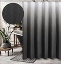 Gibelle Ombre Black Shower Curtain by Gibelle
