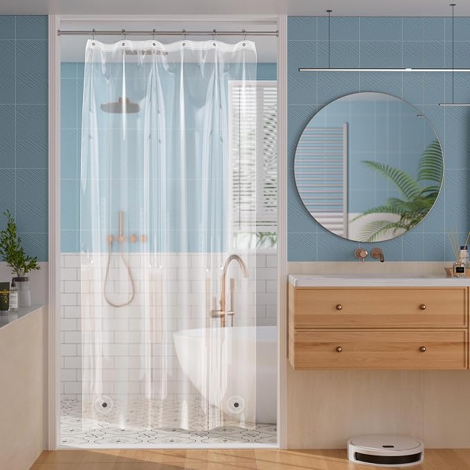 Titanker Shower Stall Curtain Liner, 36x72 Clear PEVA Lightweight Single Stall by Titanker