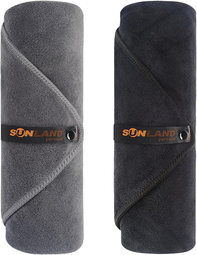 SUNLAND Microfiber Gym Bath Towel Ultra Soft Travel Camping Towel Super by SUNLAND