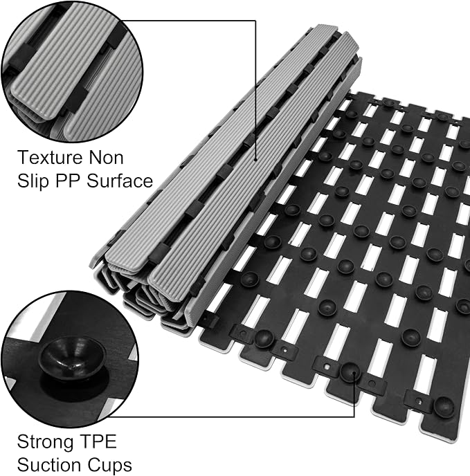 MBOSS Bath Tub Shower Mat Non Slip Bathtub Mats - Image 3