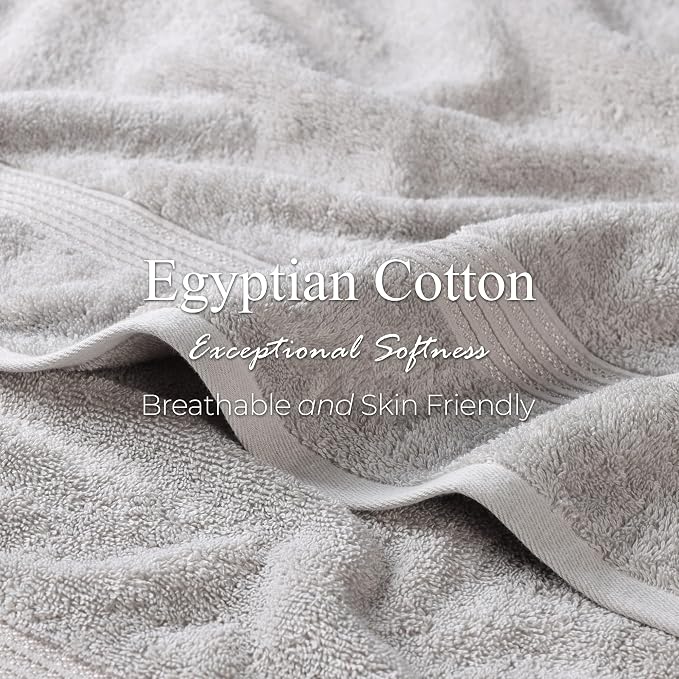 Superior Egyptian Cotton Bath Towel Set, Home Bathroom Towels, Guest Bath - Image 5