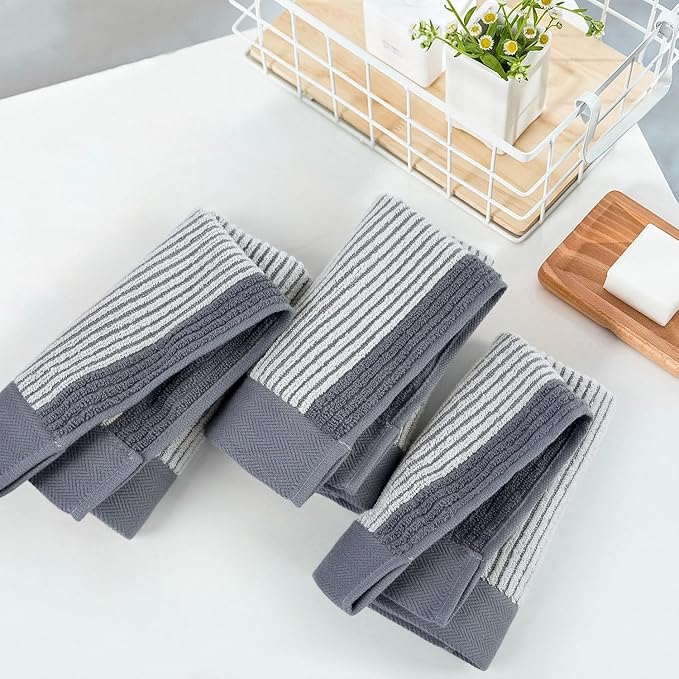 Cleanbear Wash Cloths for Showering, 12 Washcloths - Image 6