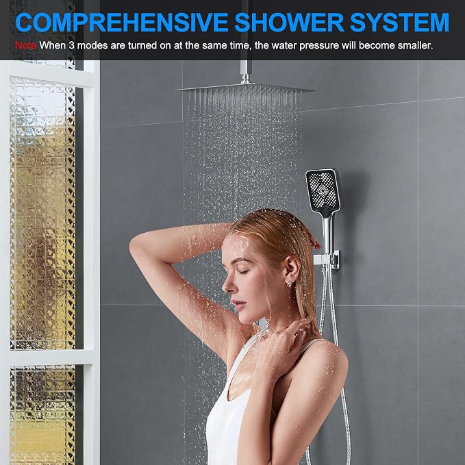 Bathtub Shower Faucet Set with Pressure Balance Valve - Image 5