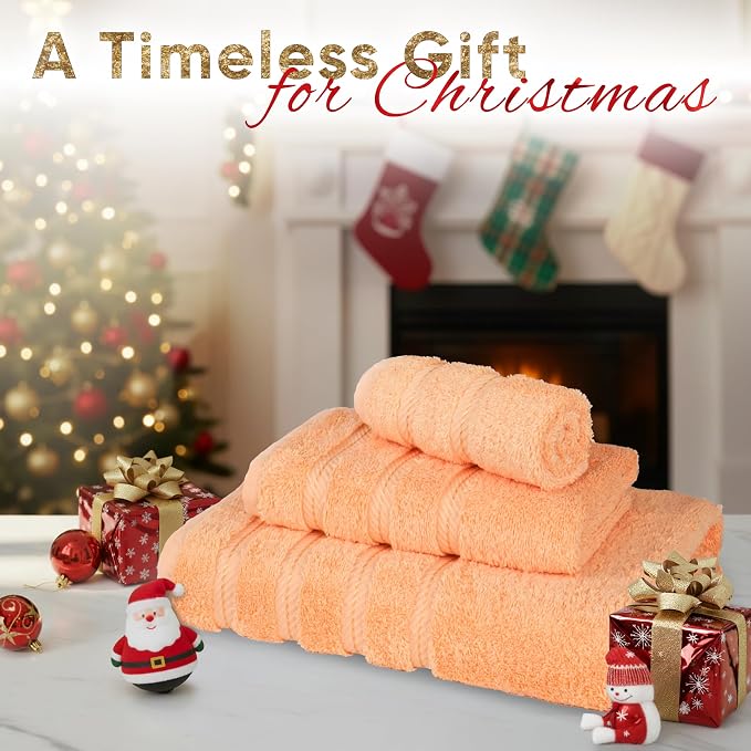 American Soft Linen Premium 3 Piece Towel Set, 1 Bath Towel 1 Hand Towel 1 - Image 2