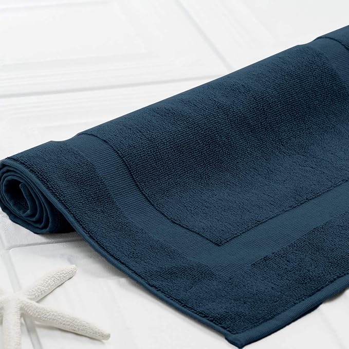 DAN RIVER Classic Cotton Bath Mats Set of 2 – Not a Bathroom Rug, Ultra Soft - Image 6